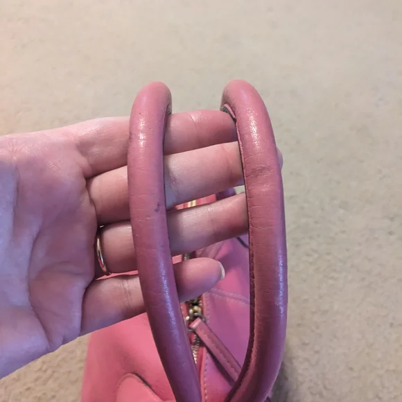 Dooney And Bourke Pink Leather Handbag - Picture 2 of 16